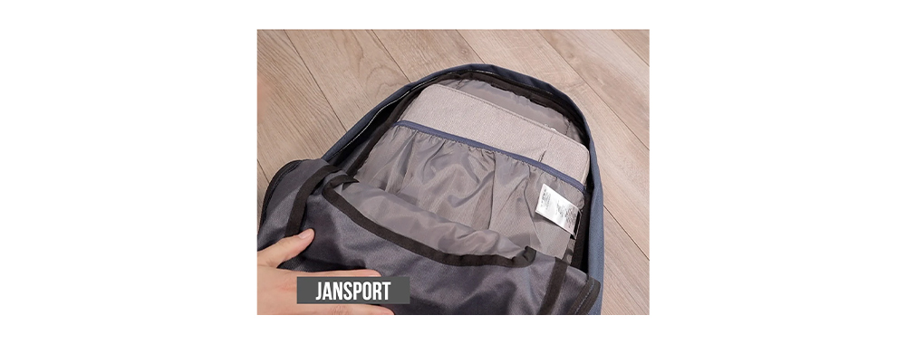 The JanSport Right Pack laptop sleeve.