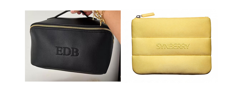 Embossing Cosmetic Bag Embossing Cosmetic Bag