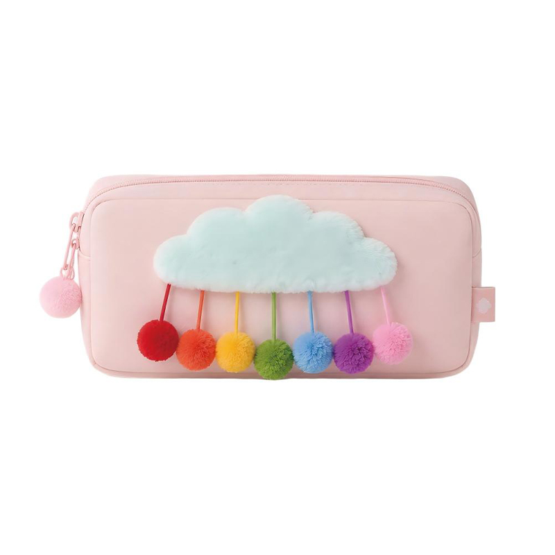 fluffy-bunny-ear-cloud-rainbow-pom-pom-kids-pencil-case