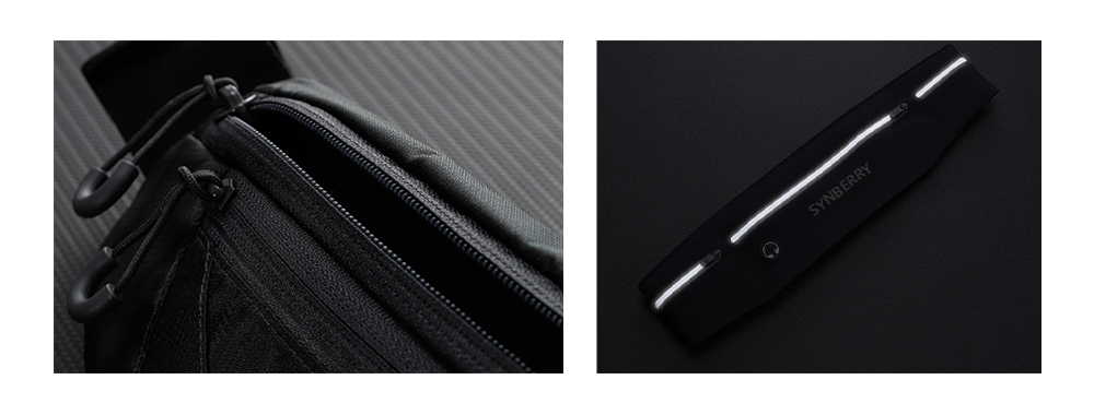 Zipper and Reflective Strip Design of Synberry Running Belt
